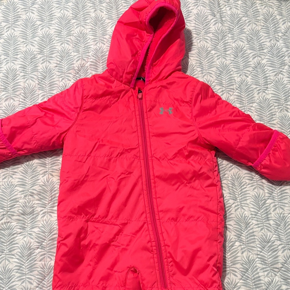 Under Armour Bright Pink Hooded Snowsuit